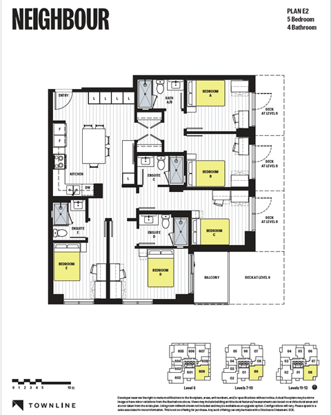 Floor plan for 5 beds, 4 baths, 270 sqft